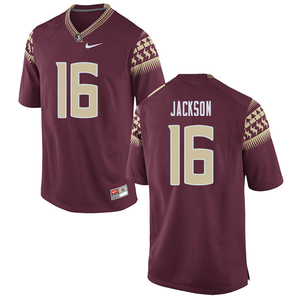 Men #16 Dontavious Jackson Florida State Seminoles College Football Jerseys Sale-Garent